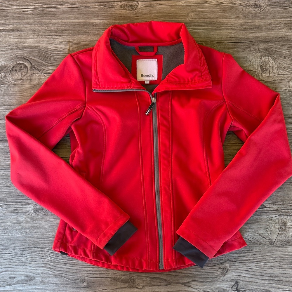 Bench  Red Jacket with Zip Closure